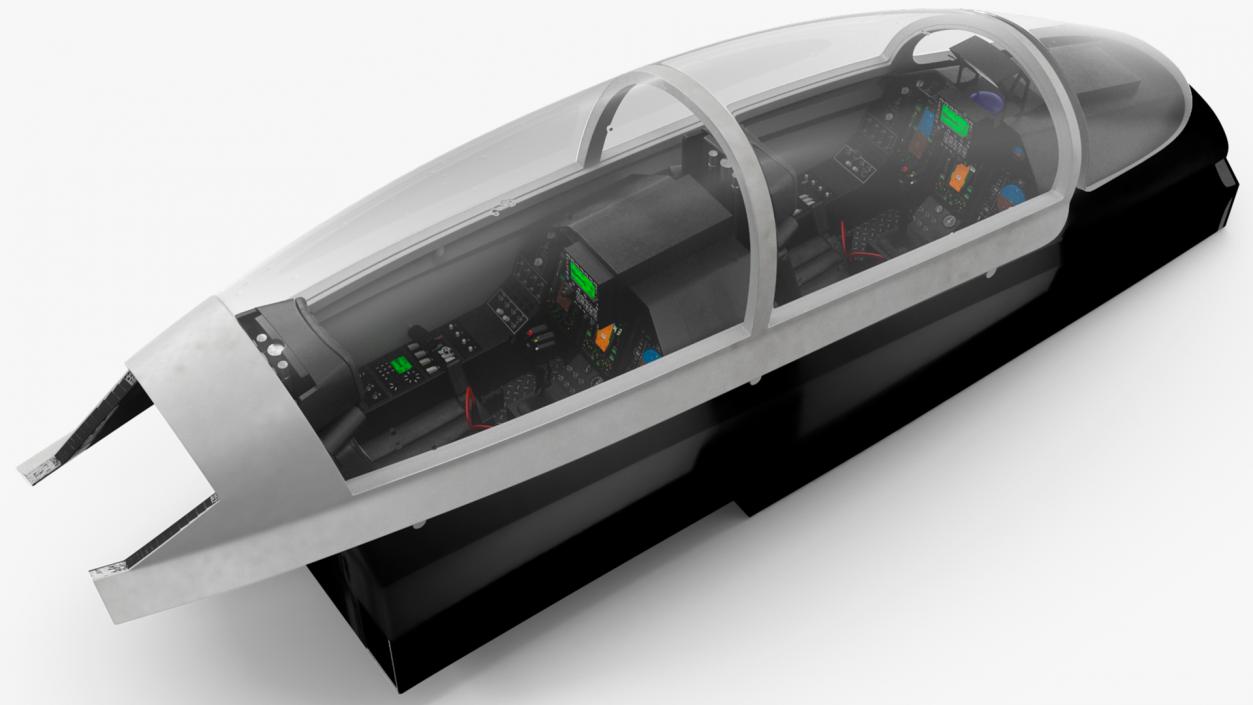 3D Fighter Aircraft Tandem Cockpit