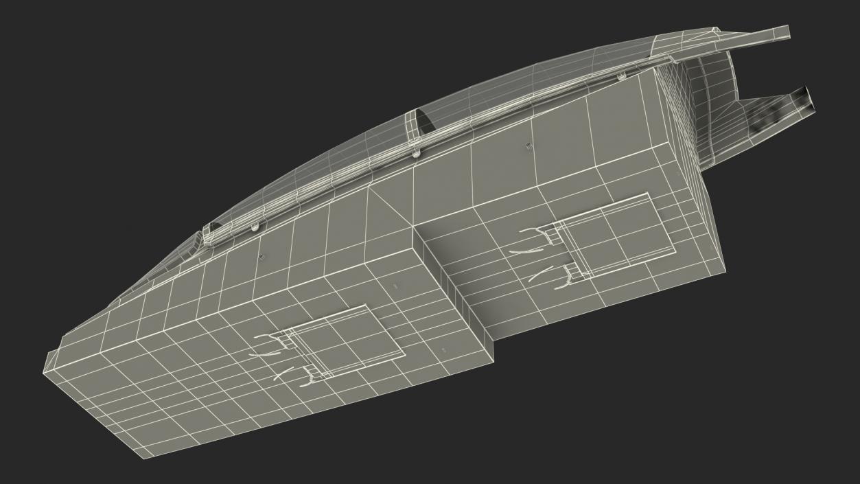 3D Fighter Aircraft Tandem Cockpit