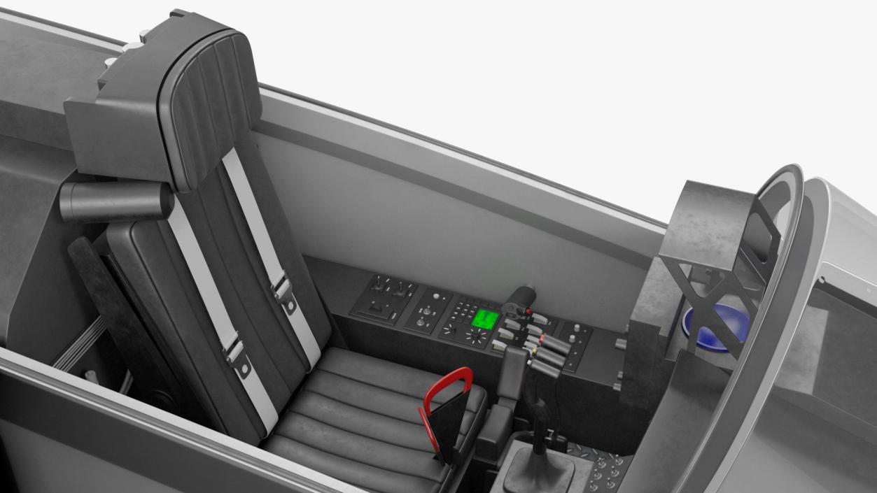 3D Fighter Aircraft Tandem Cockpit