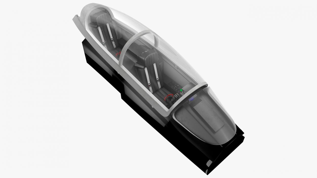 3D Fighter Aircraft Tandem Cockpit