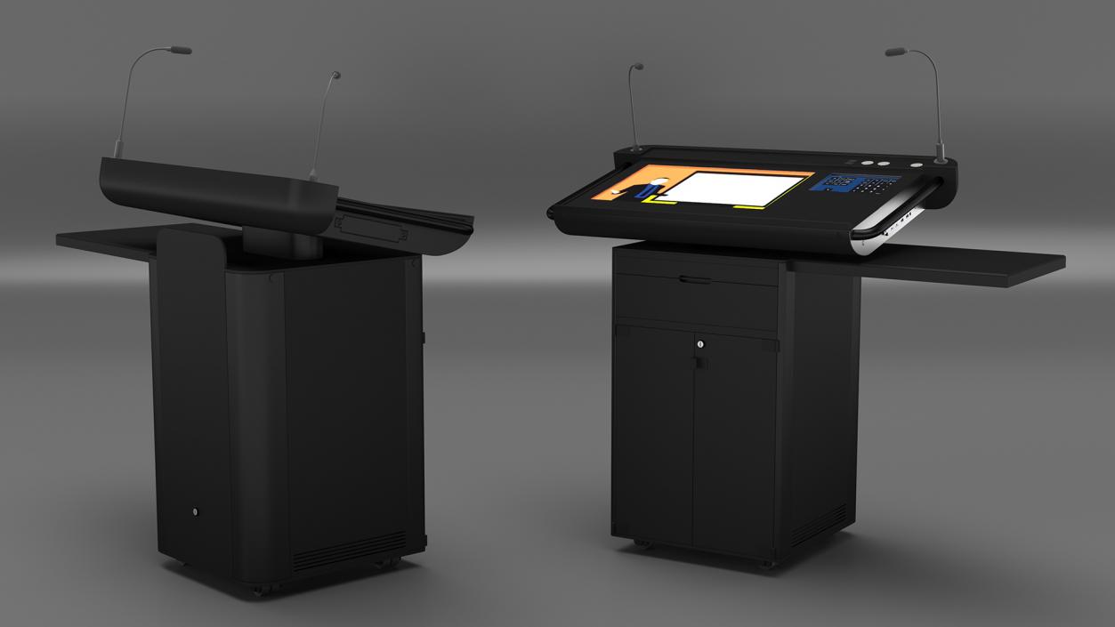 3D model Multimedia Lecterns Collection