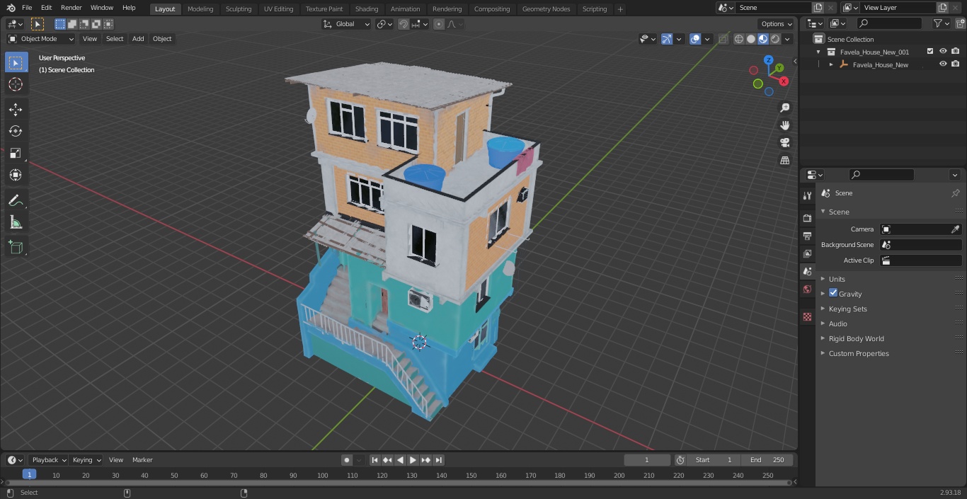 3D Favela House New