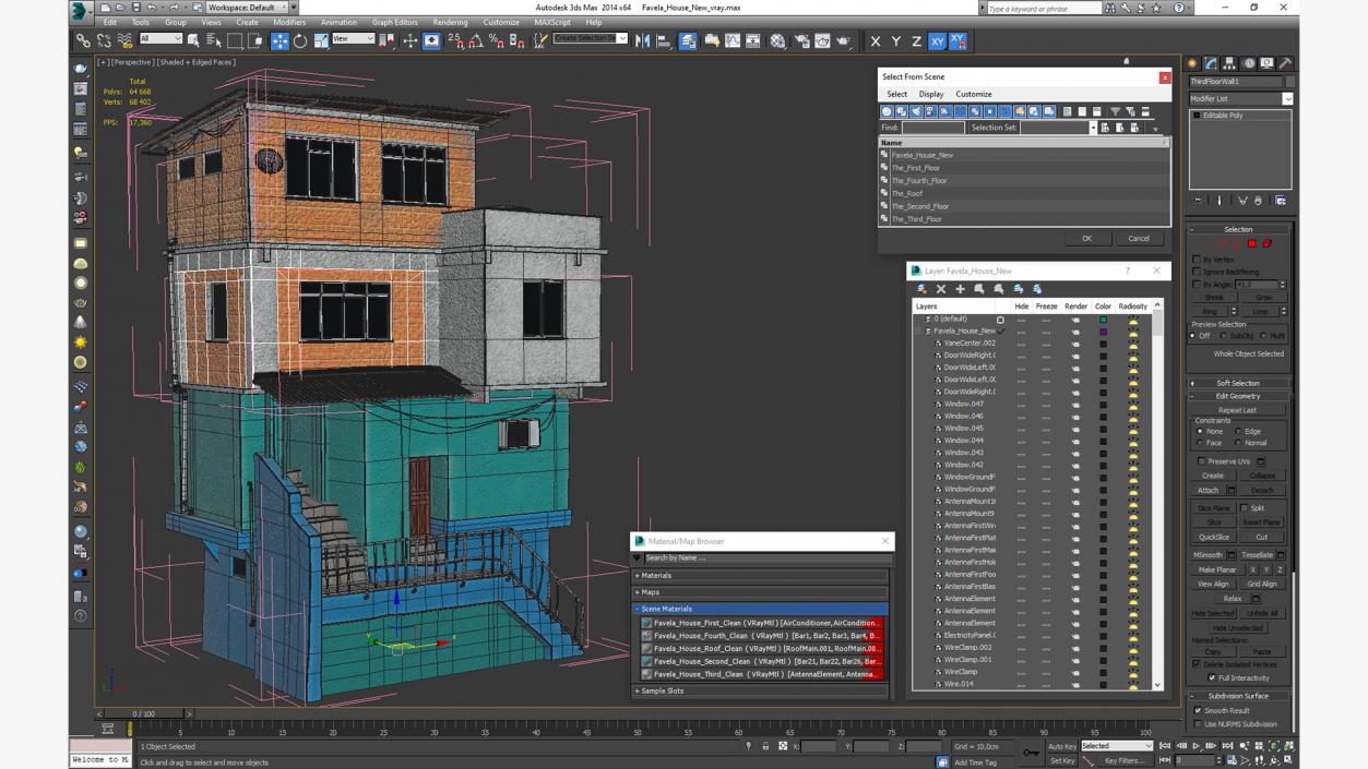 3D Favela House New