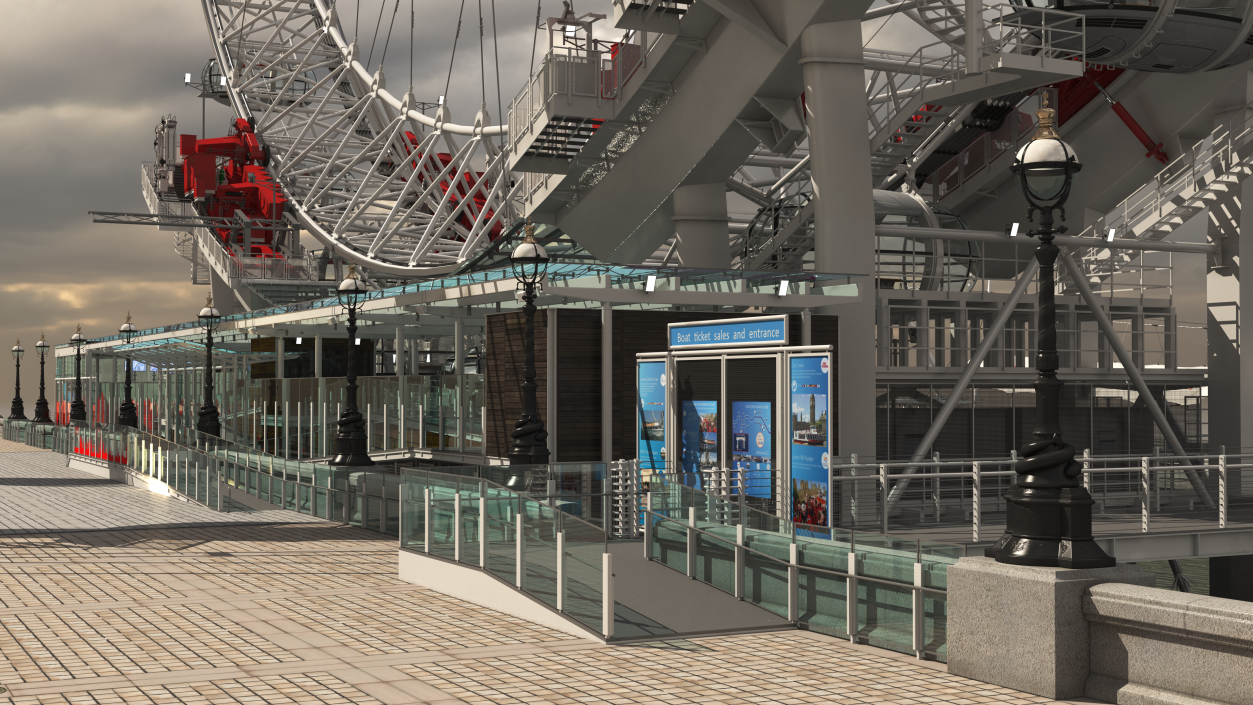 London Eye Millennium Wheel 3D