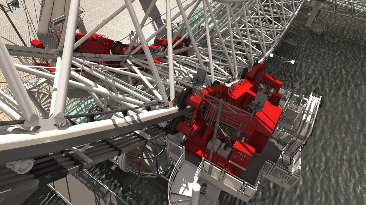 London Eye Millennium Wheel 3D