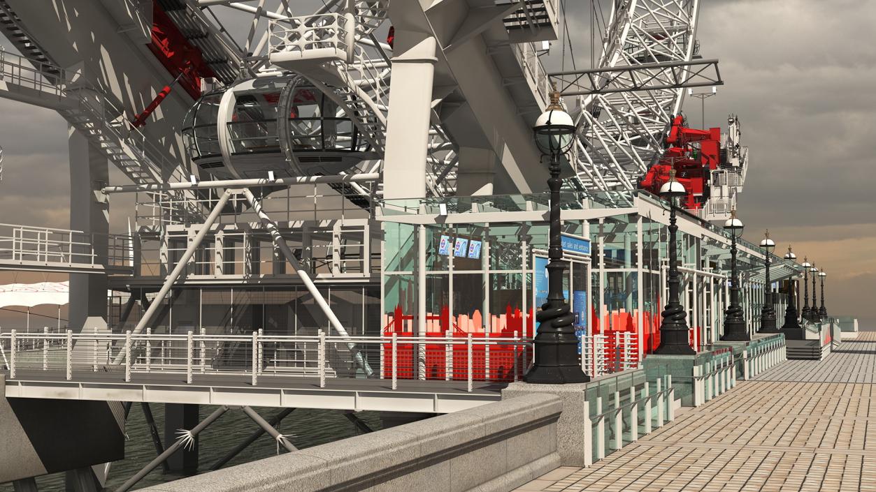 London Eye Millennium Wheel 3D