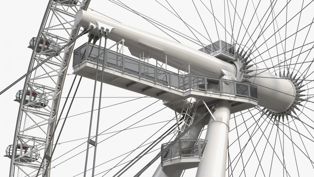 London Eye Millennium Wheel 3D