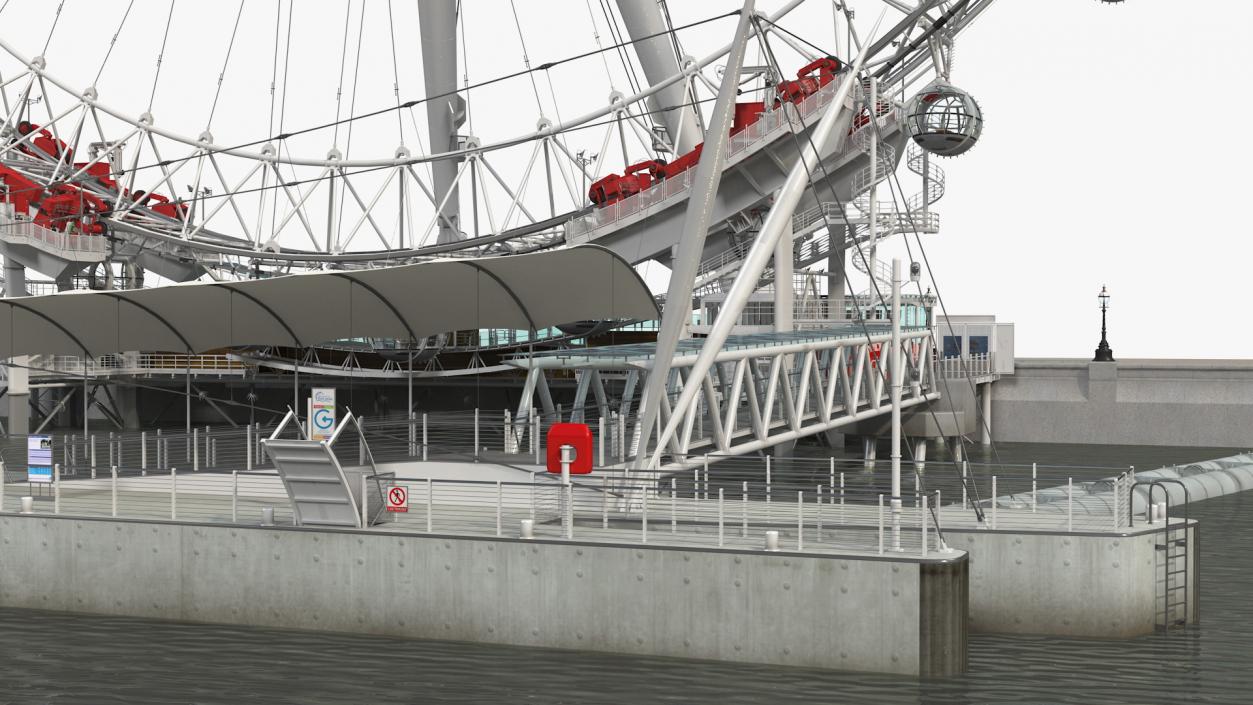 London Eye Millennium Wheel 3D