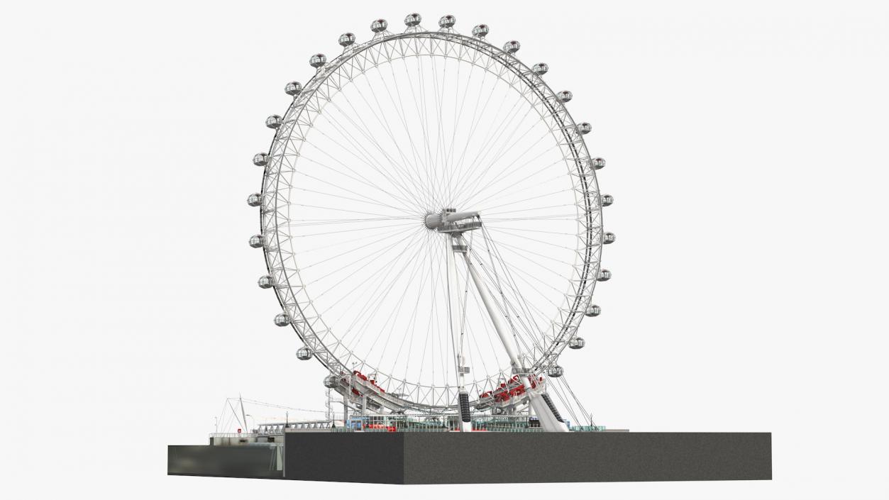 London Eye Millennium Wheel 3D