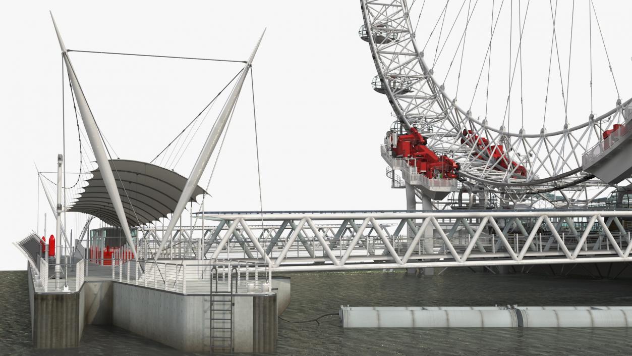 London Eye Millennium Wheel 3D