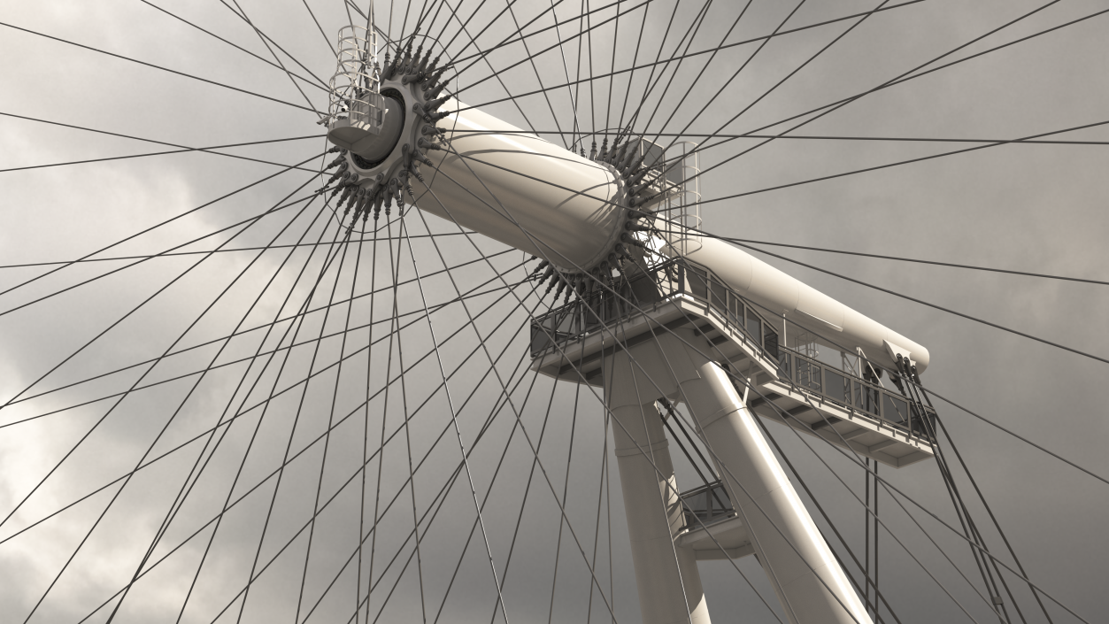 London Eye Millennium Wheel 3D