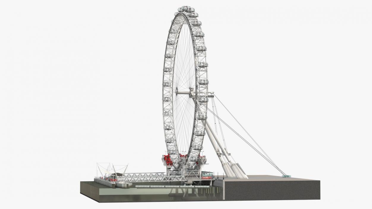 London Eye Millennium Wheel 3D