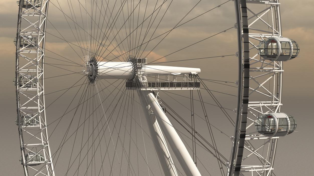 London Eye Millennium Wheel 3D