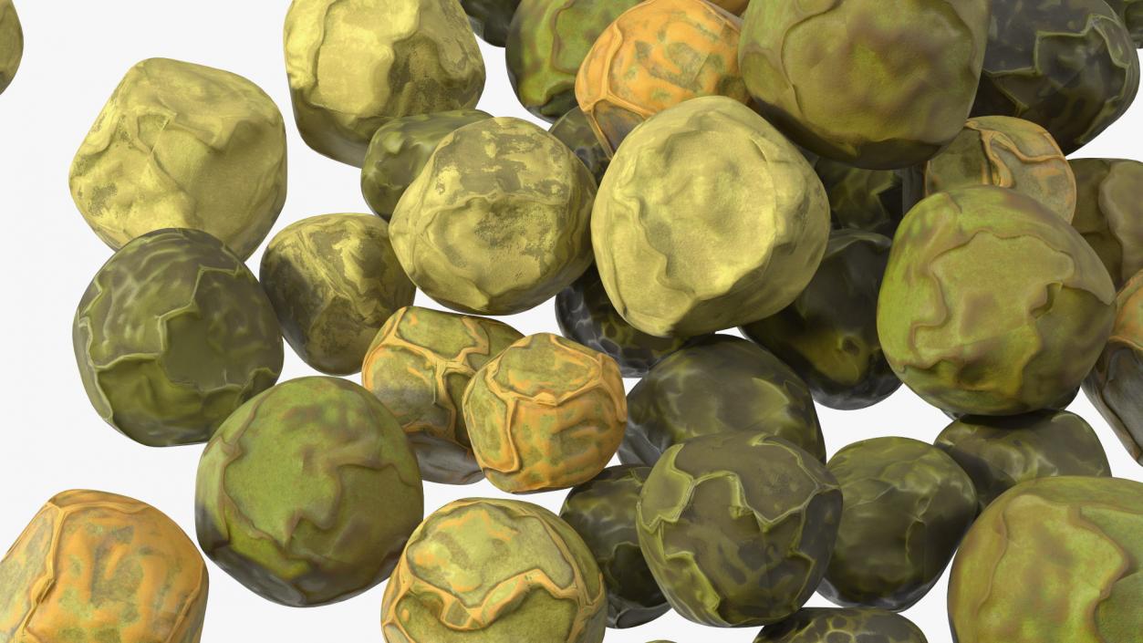 3D Dried Green Peppercorns model