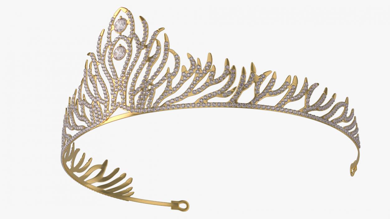 3D Golden Diadem model