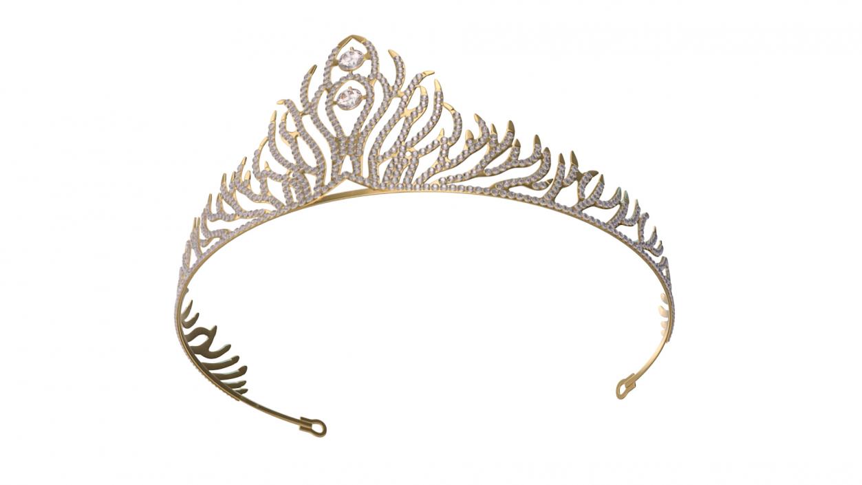 3D Golden Diadem model