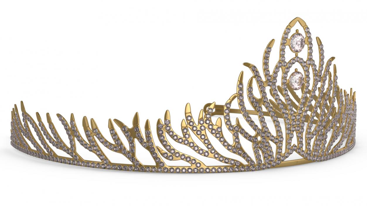 3D Golden Diadem model