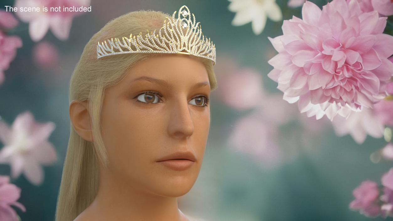 3D Golden Diadem model