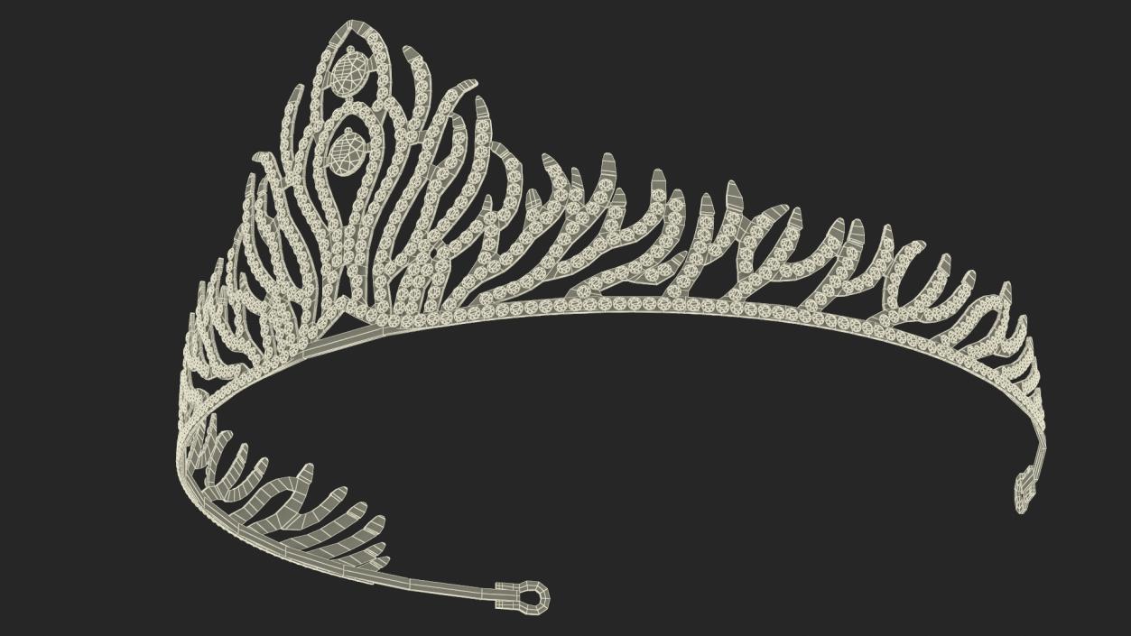 3D Golden Diadem model