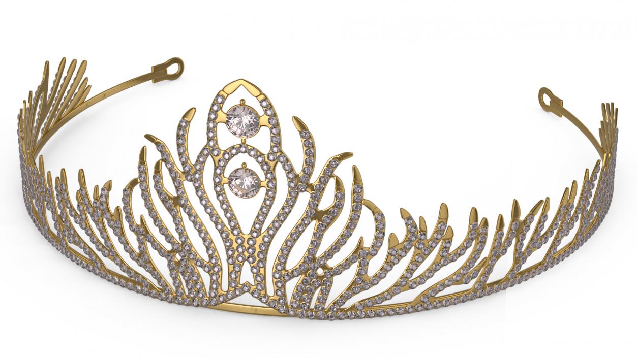 3D Golden Diadem model