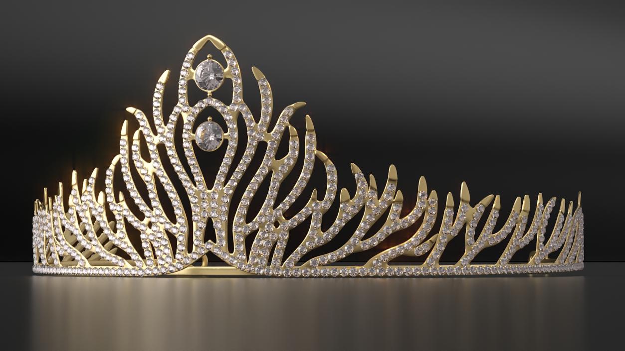 3D Golden Diadem model