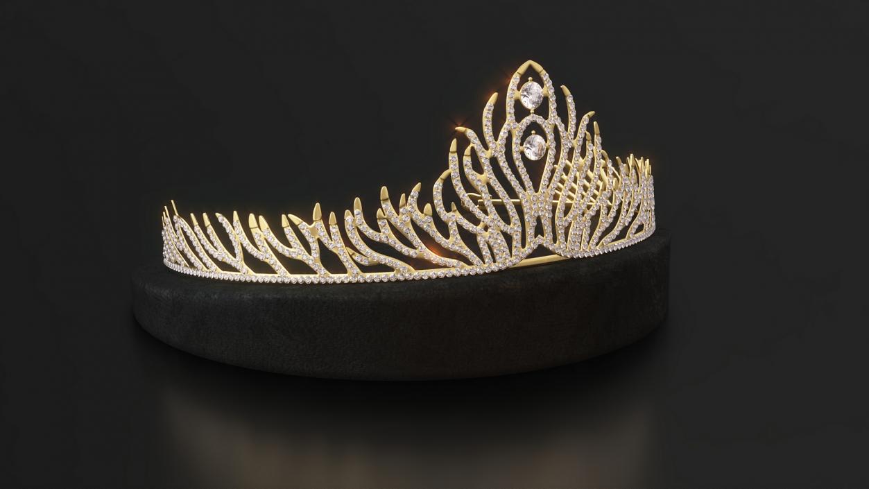 3D Golden Diadem model