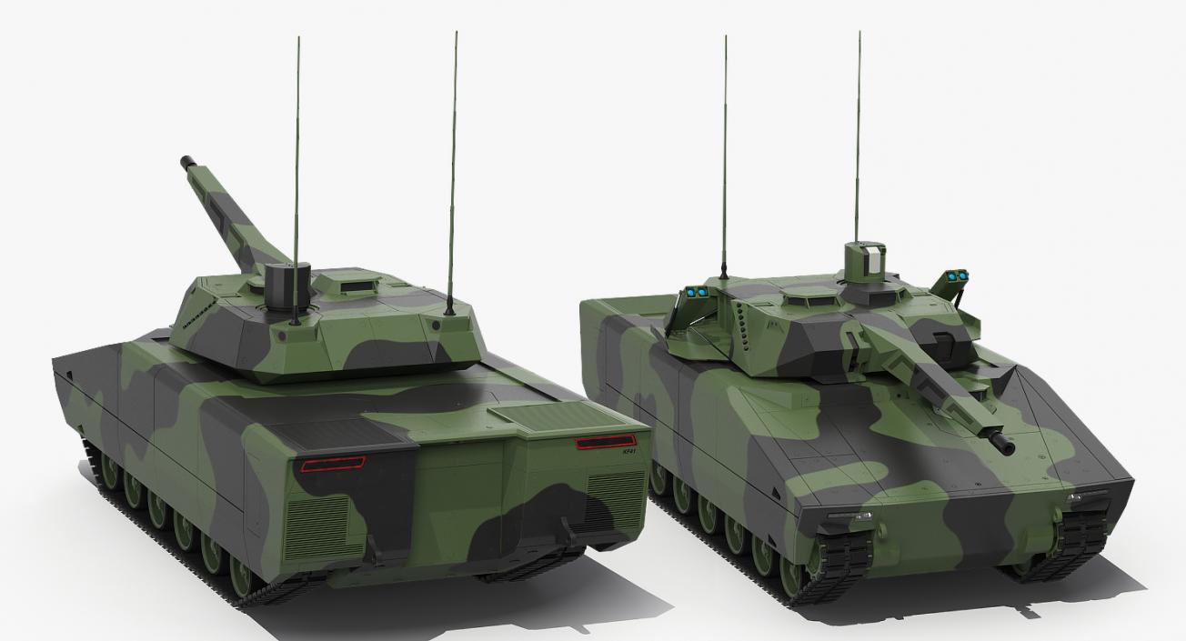 3D Lynx KF41 NextGen IFV Camo Rigged model