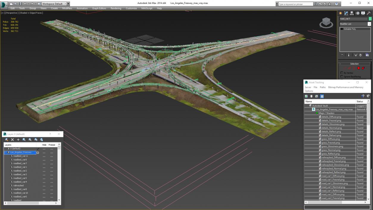 Los Angeles Freeway 3D model