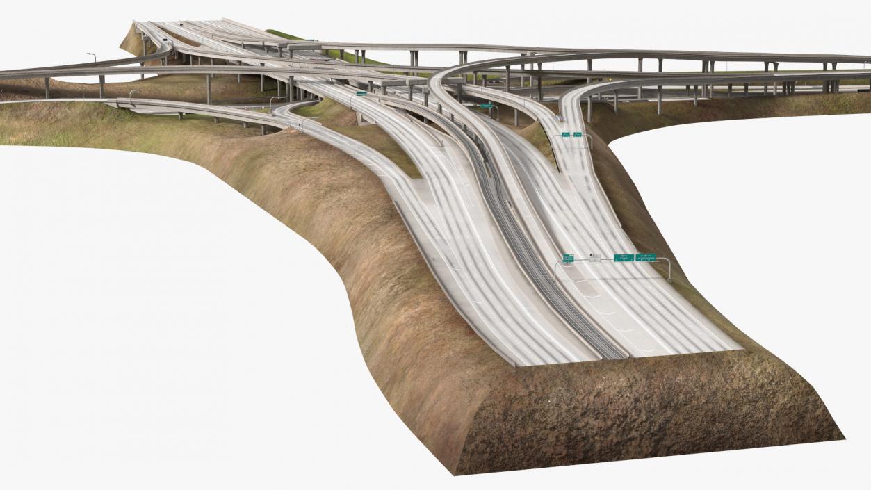 Los Angeles Freeway 3D model