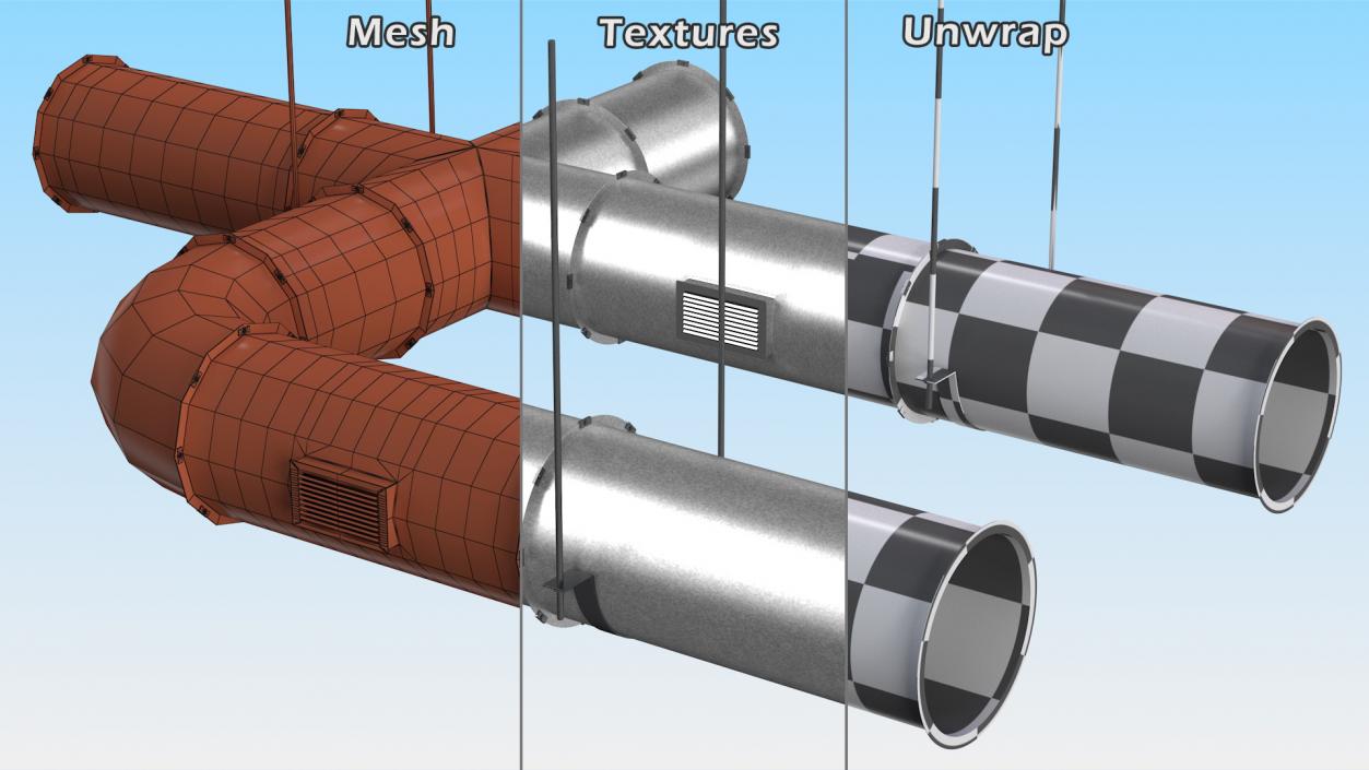 3D Aluminium Air Conditioning Duct