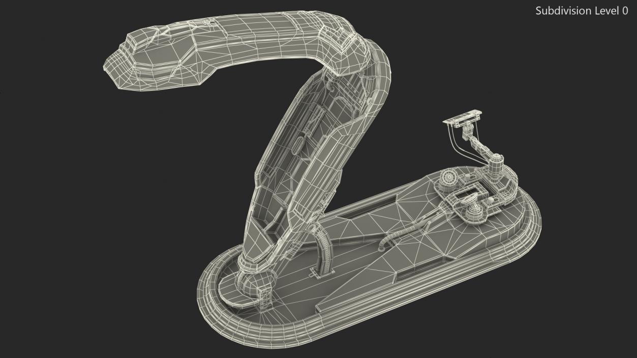 3D Sci Fi Hibernation Pod with Control Panel