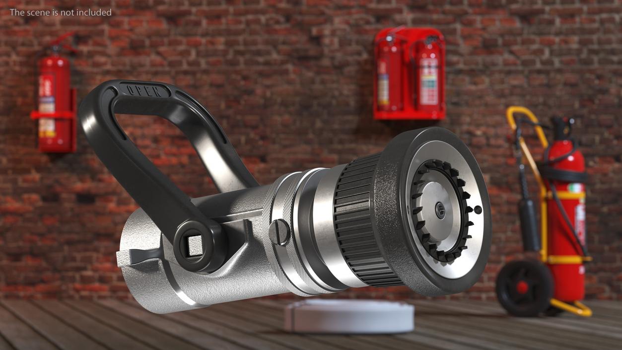 Industrial Fire Hose Nozzle 3D