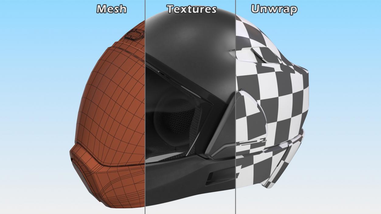 CrossHelmet X1 Smart Motorcycle Helmet Black 3D model