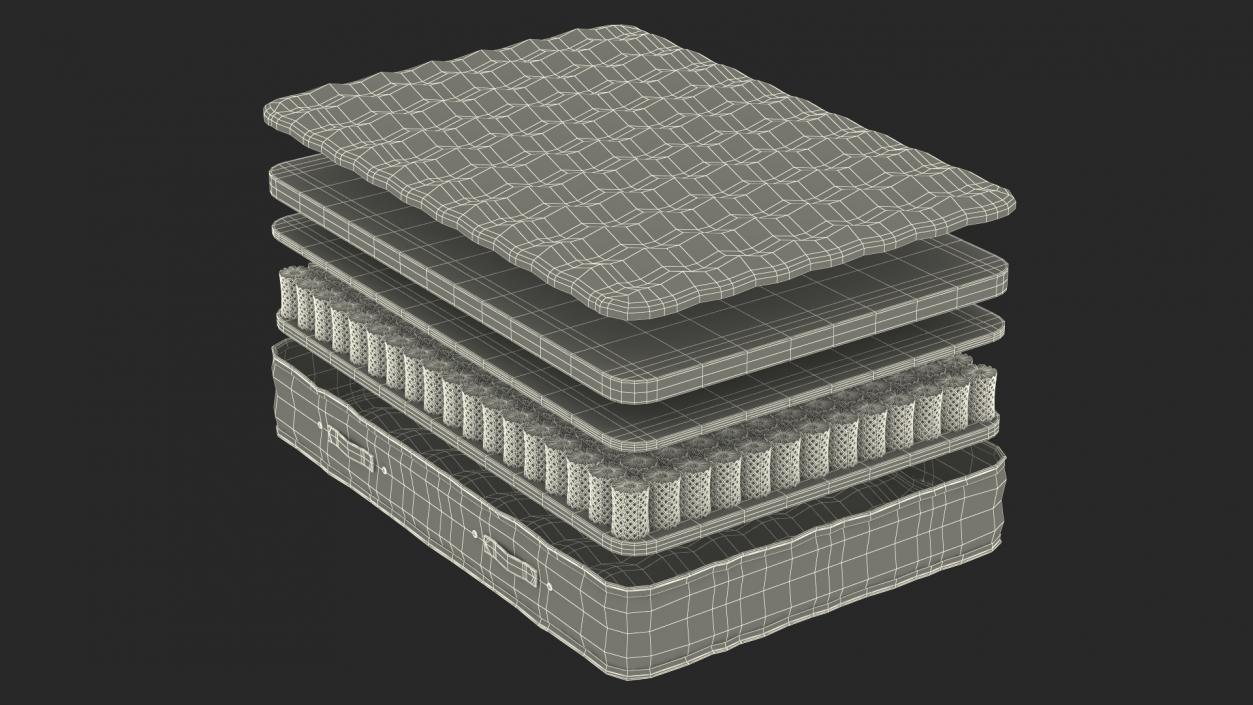 Sleeping Mattress Structure 3D