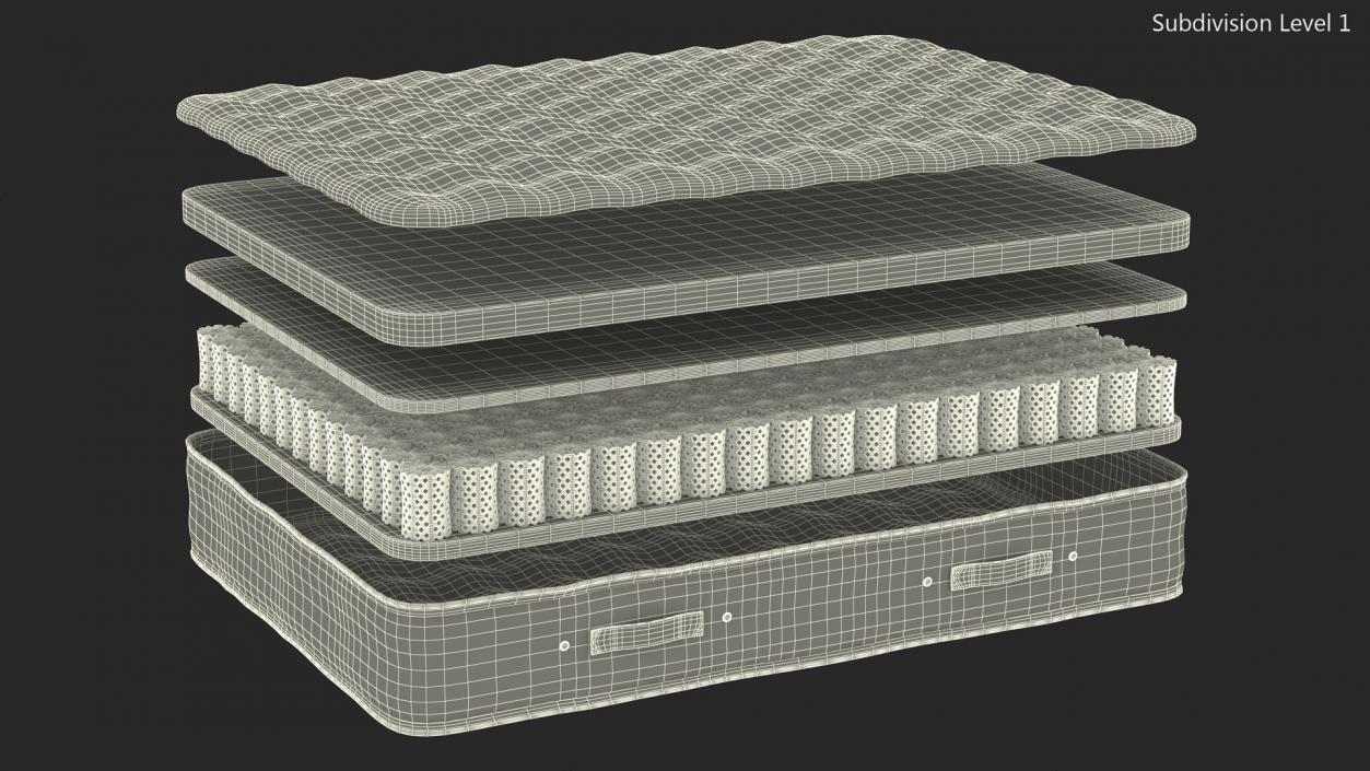 Sleeping Mattress Structure 3D