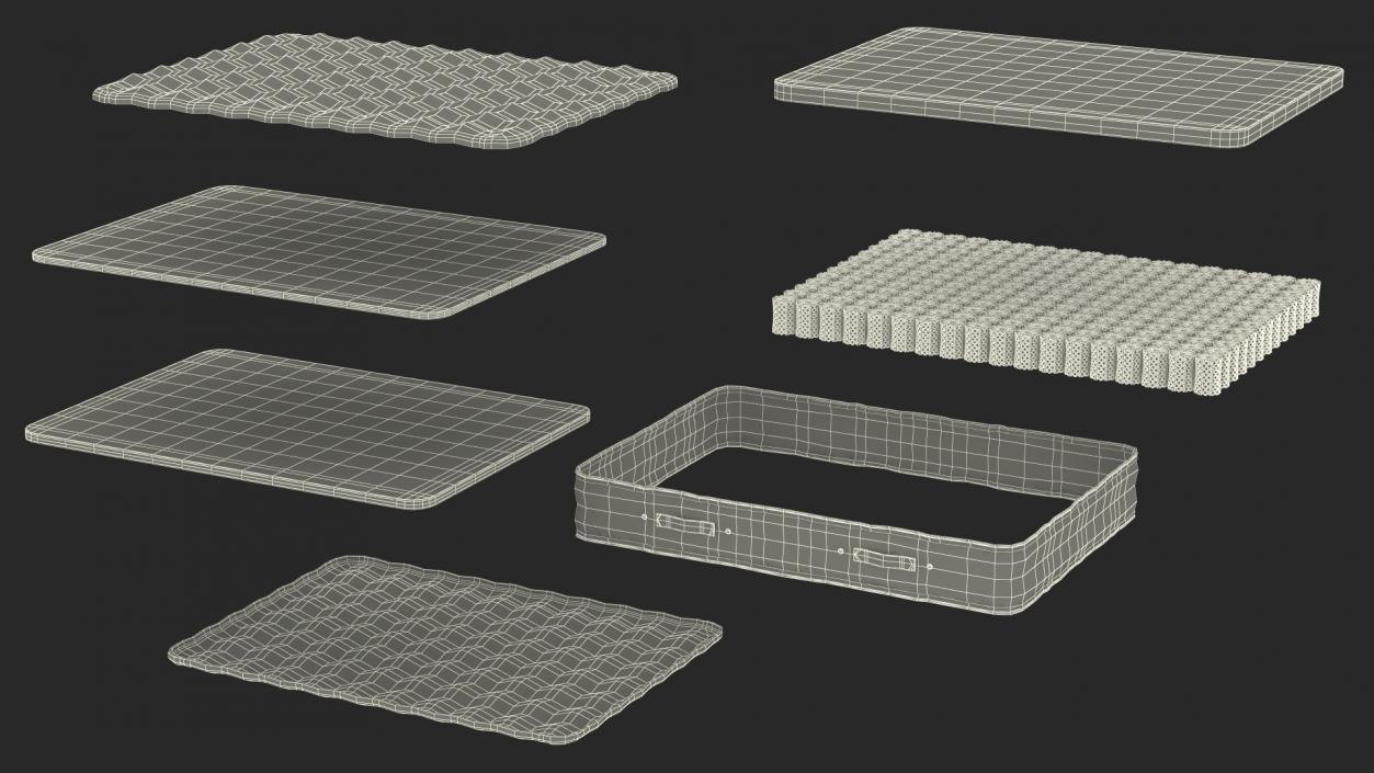 Sleeping Mattress Structure 3D