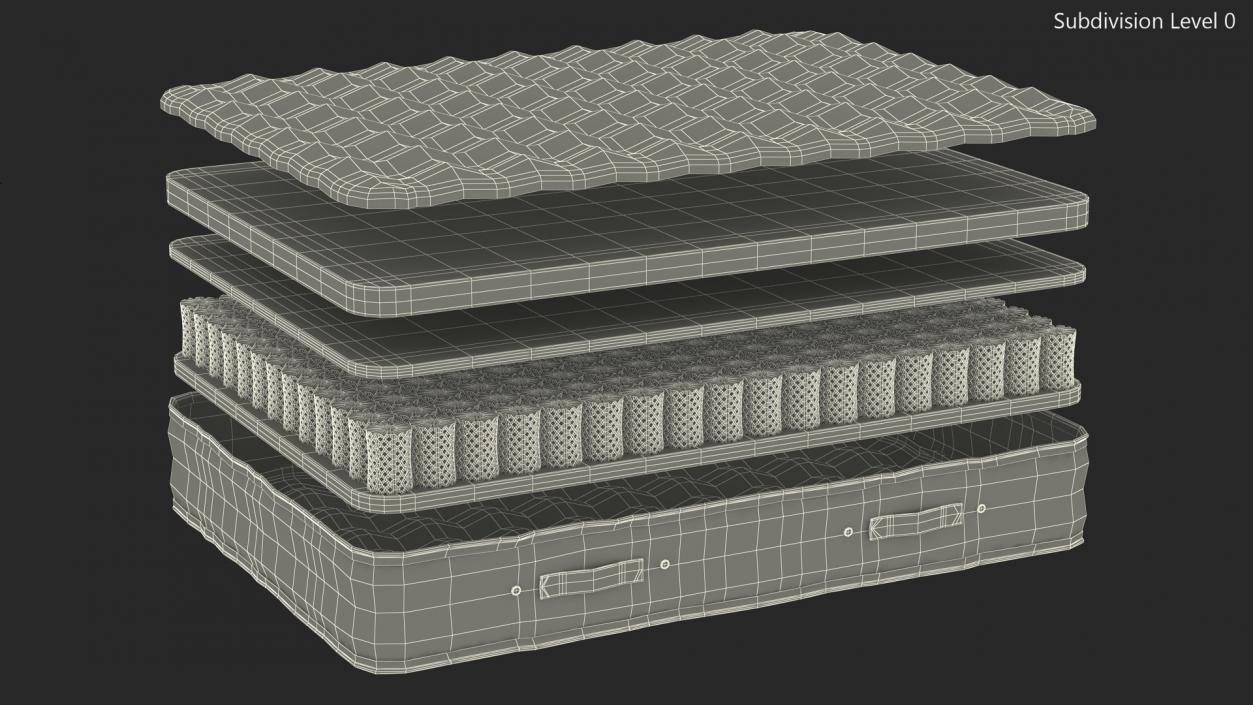 Sleeping Mattress Structure 3D