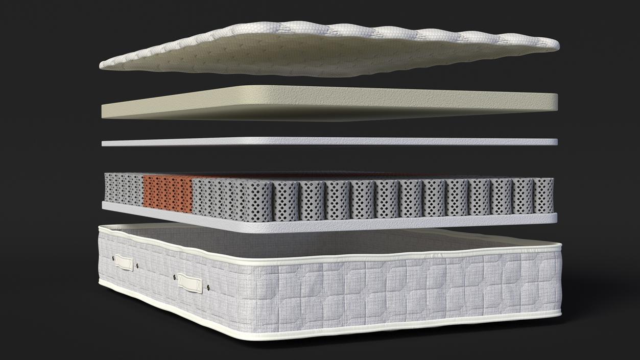 Sleeping Mattress Structure 3D