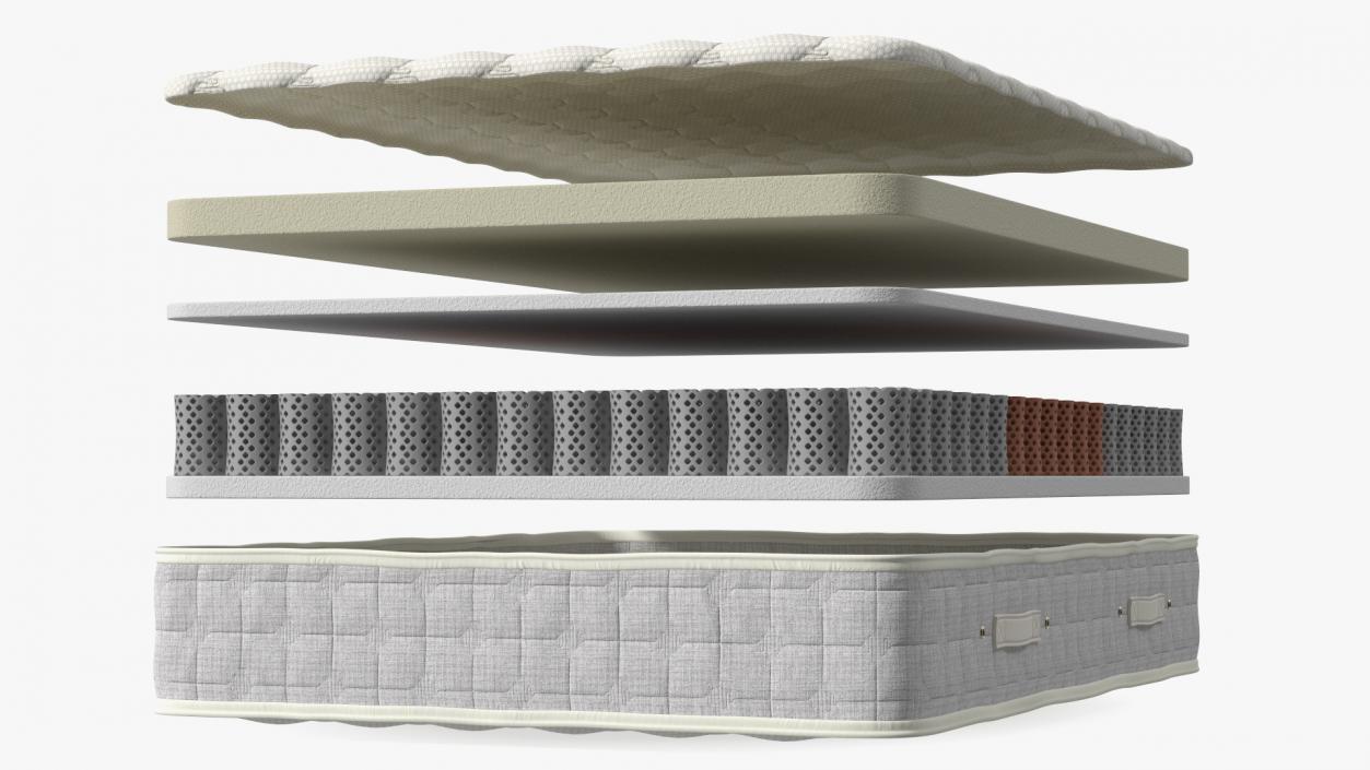 Sleeping Mattress Structure 3D