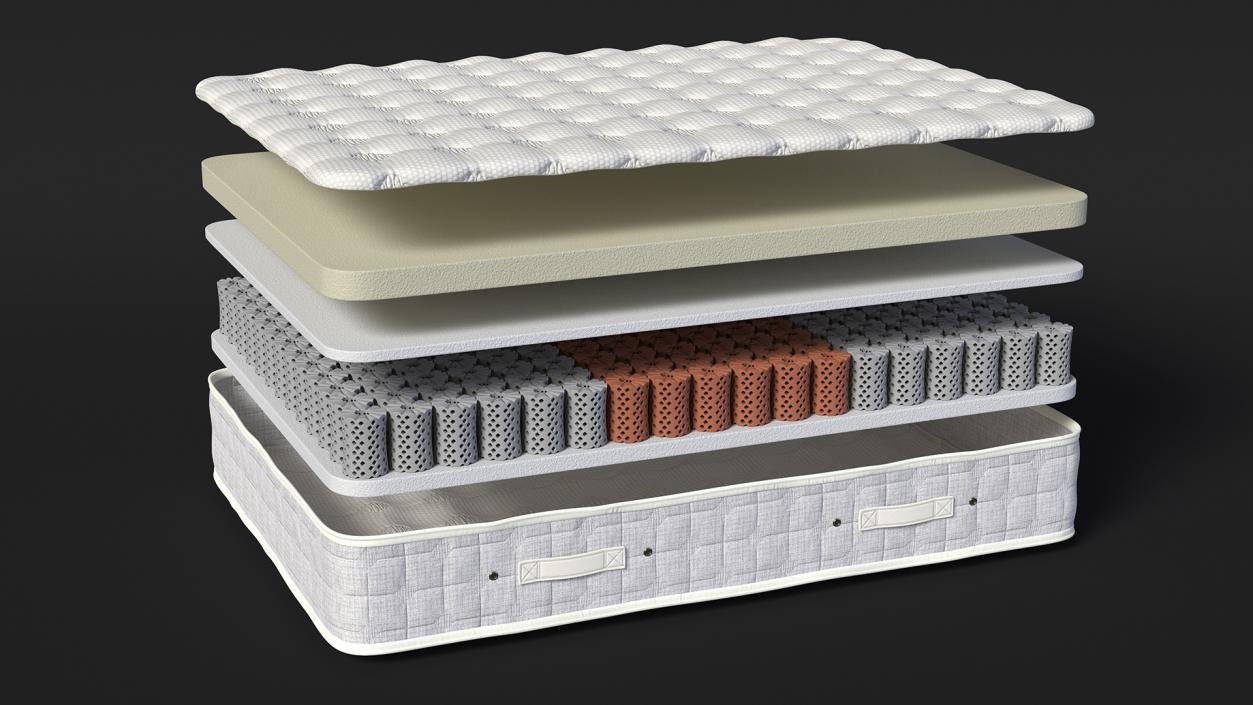 Sleeping Mattress Structure 3D