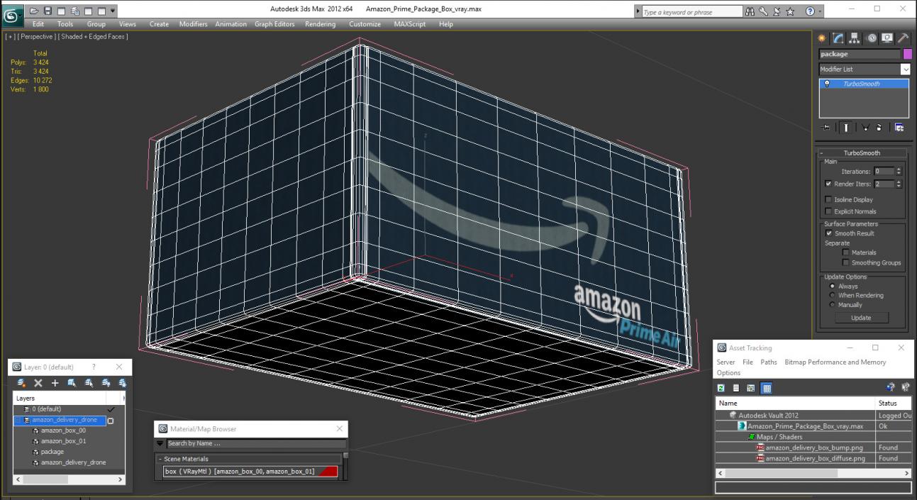 Amazon Prime Package Box 3D model