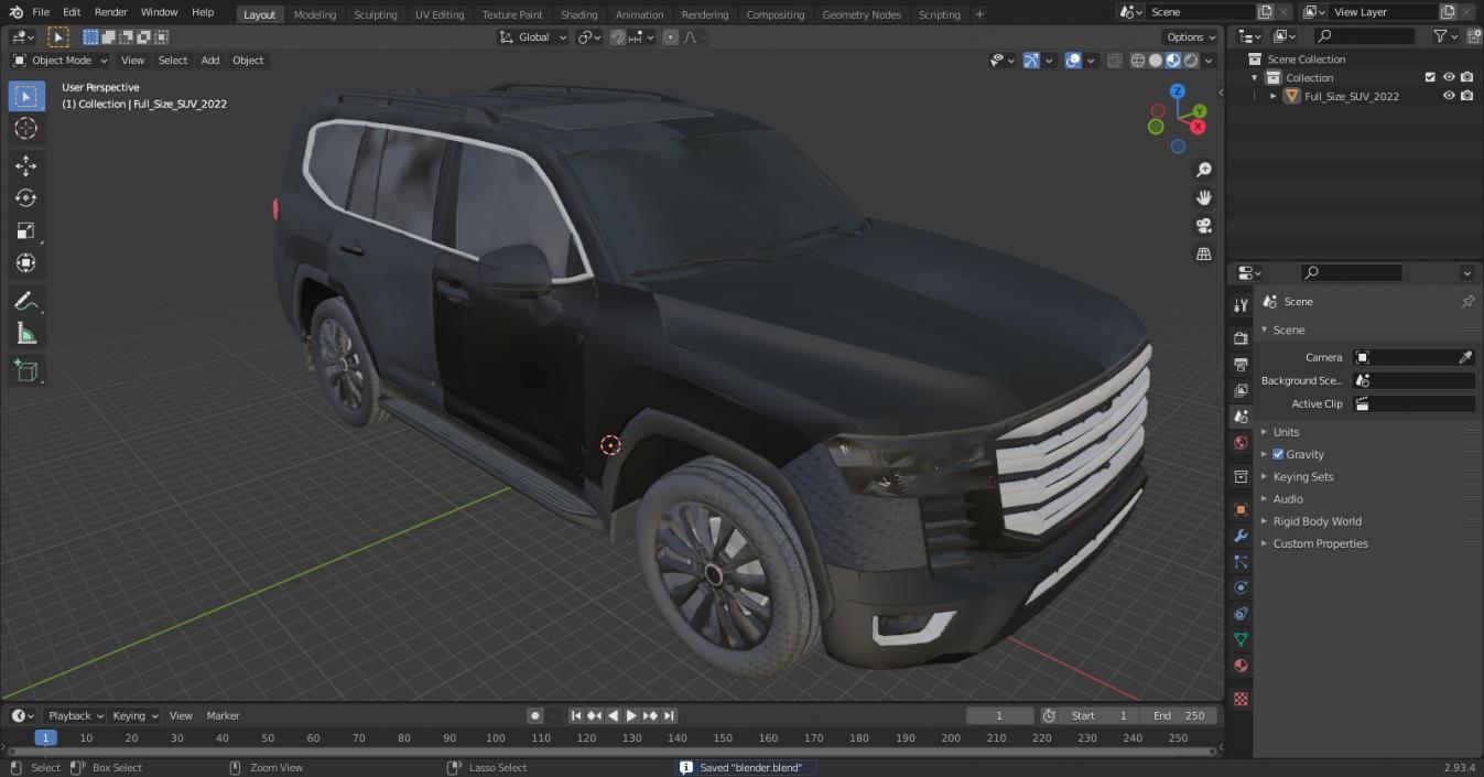 3D Full Size SUV 2022 model