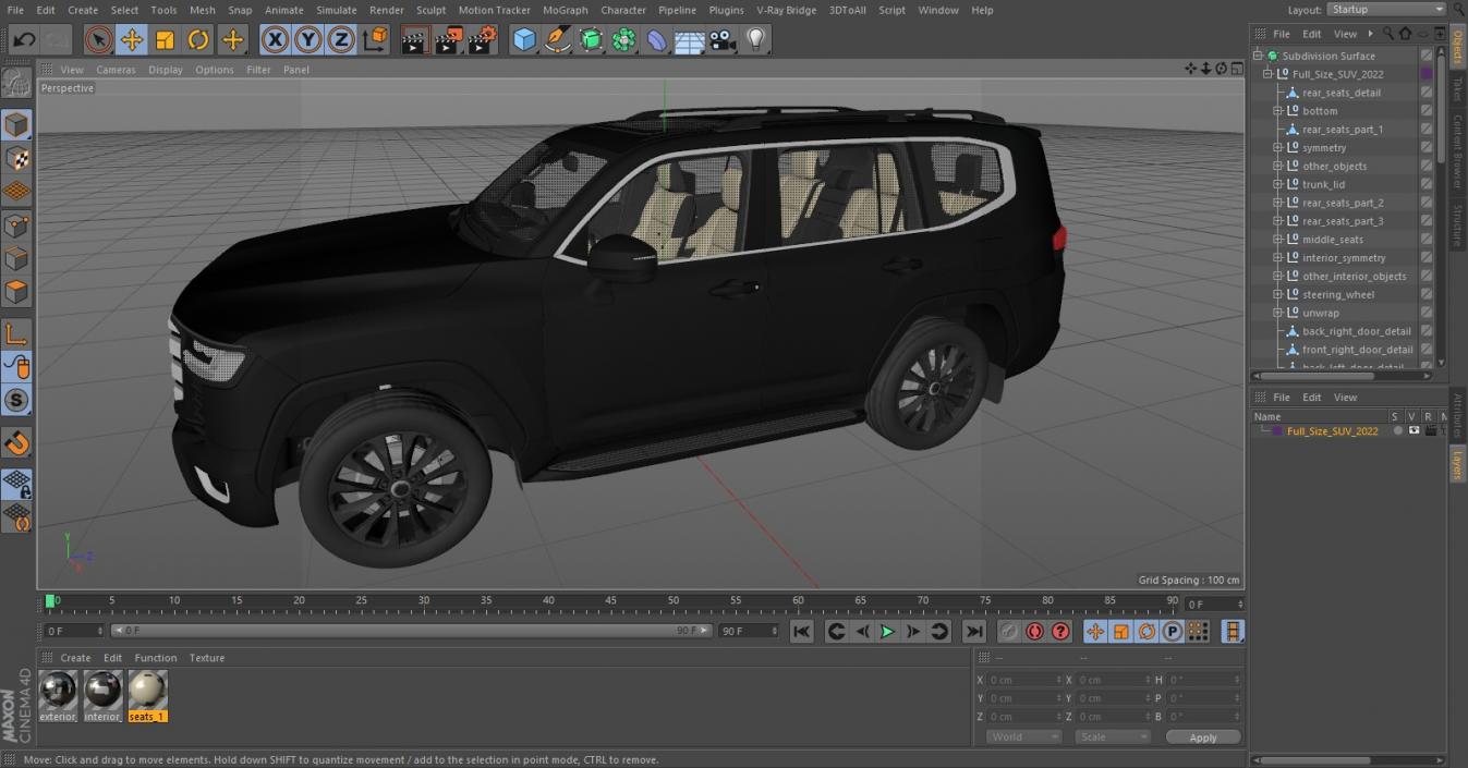 3D Full Size SUV 2022 model