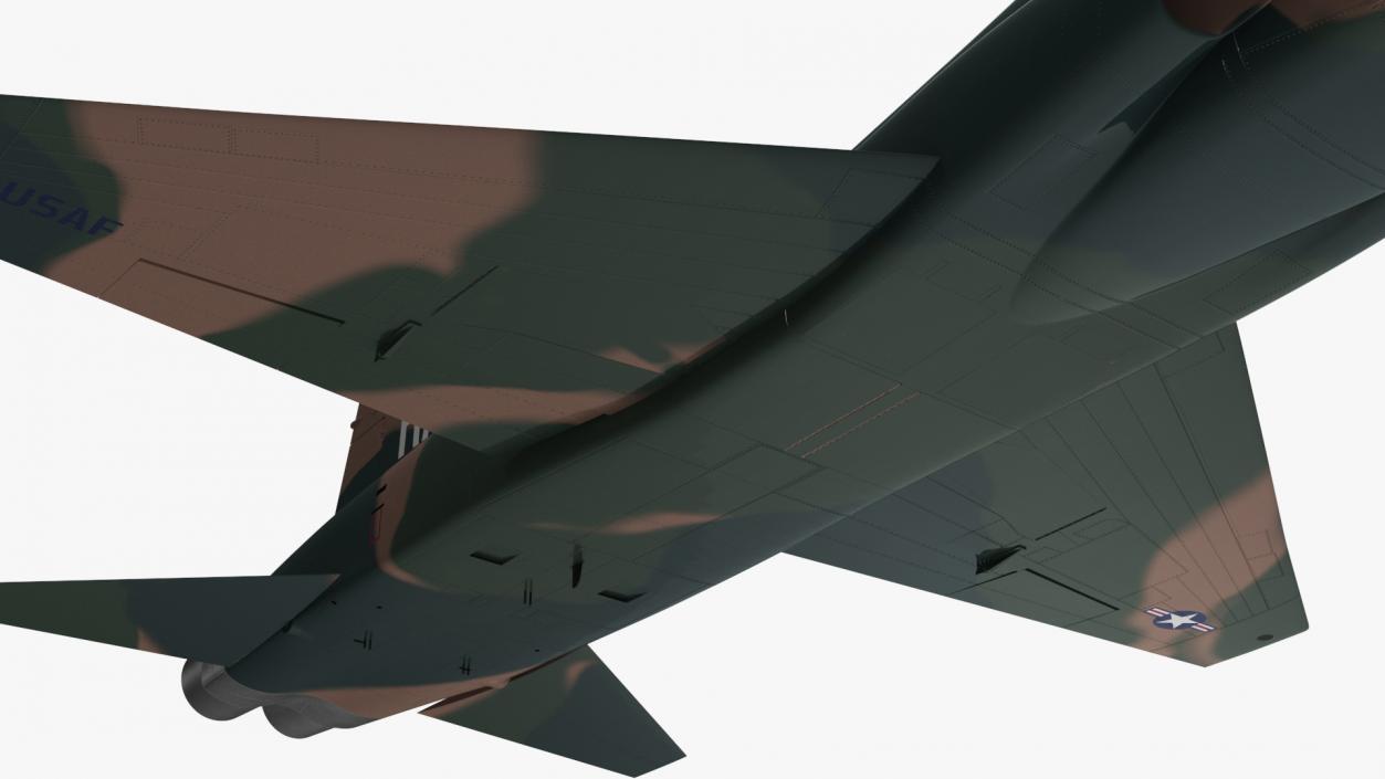 Jet Aircraft T-38 Military Camo Simple Interior 3D