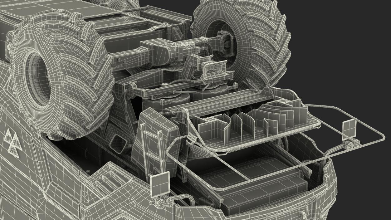 3D Harvester MF Ideal without Header model