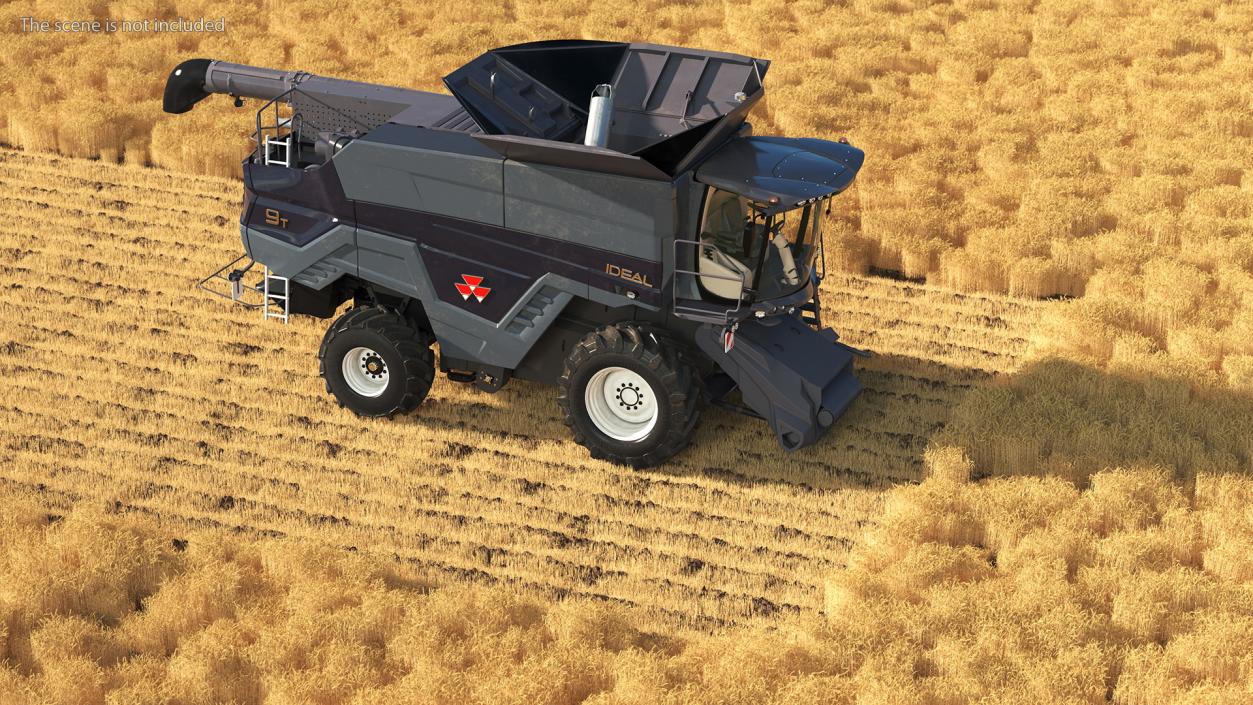 3D Harvester MF Ideal without Header model