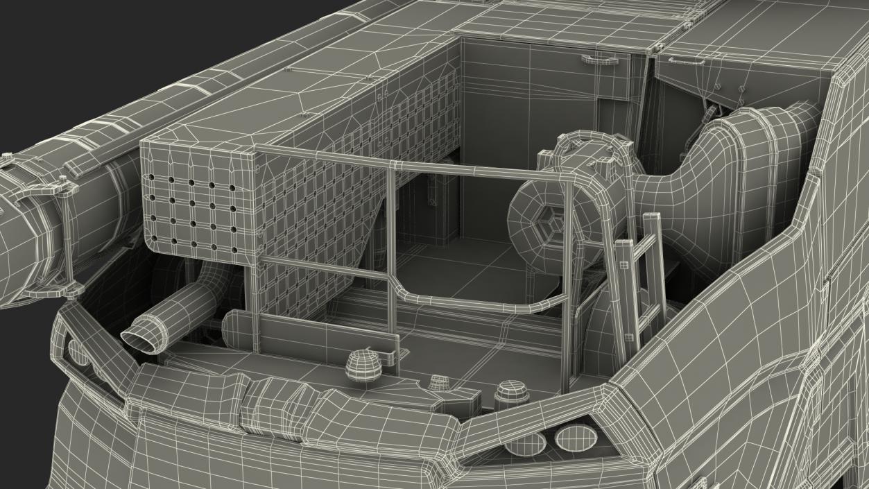 3D Harvester MF Ideal without Header model