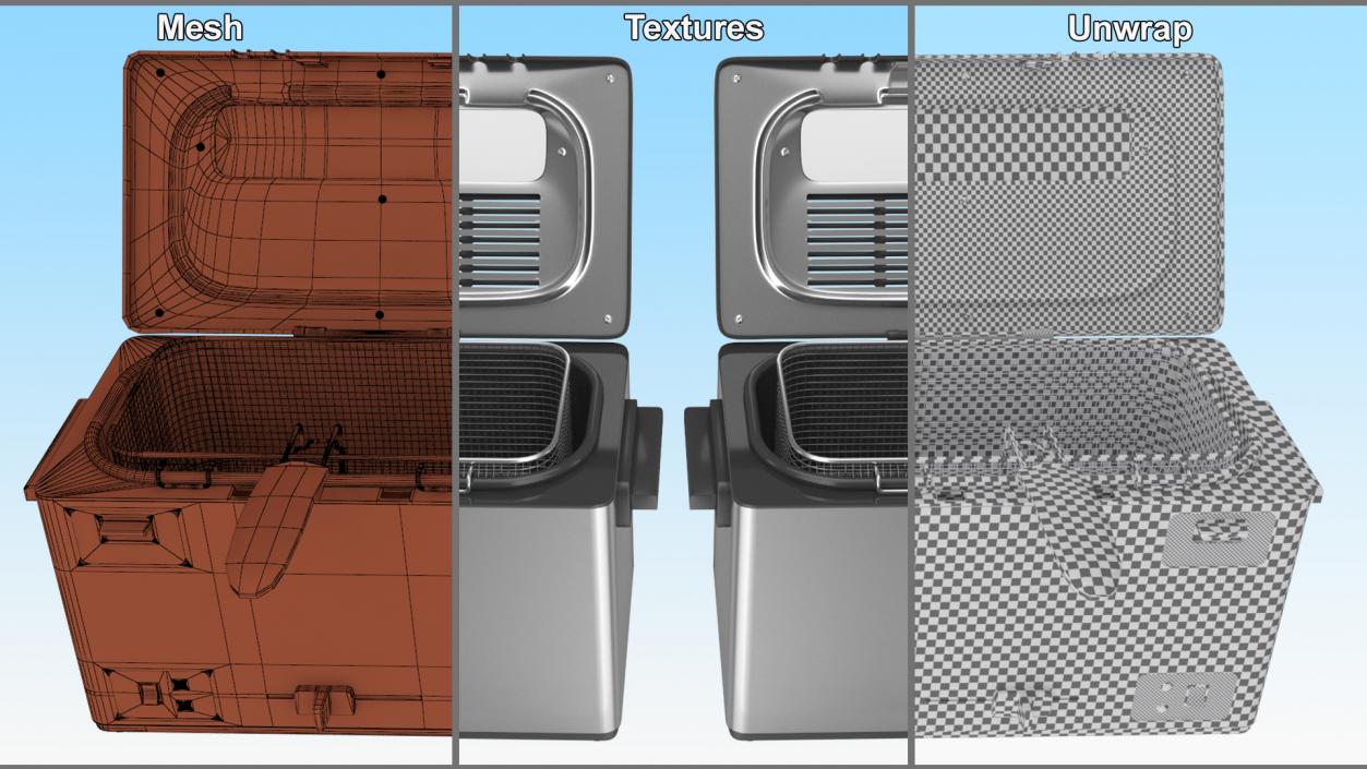 3D Single Tank Electric Fryer