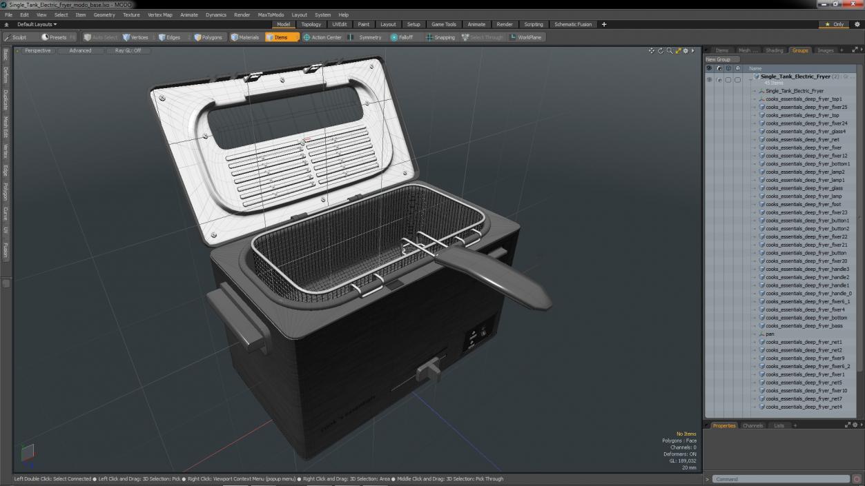 3D Single Tank Electric Fryer