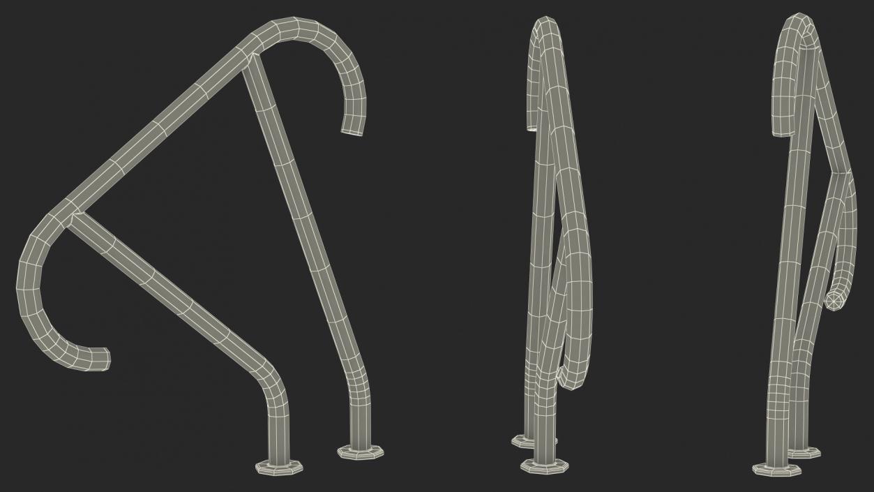 3D Designer Pool Hand Rail model